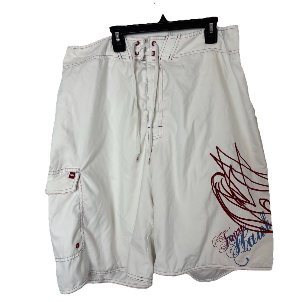 New Tony Hawk Swim Trunks Mens Size‎ 36 Cargo Mesh Brief Shorts Bathing Suit